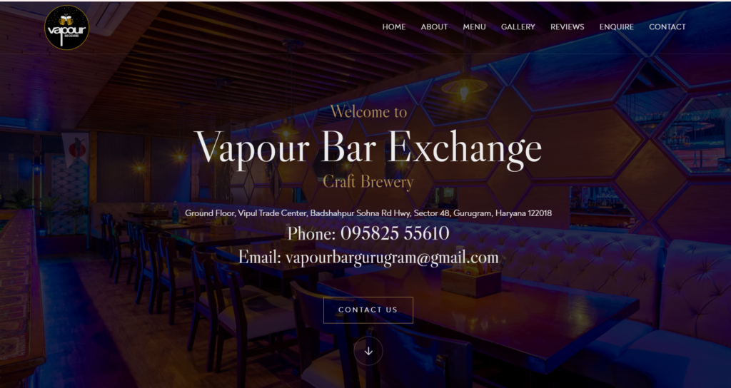 Vapour Bar Exchange – Stock Market Theme